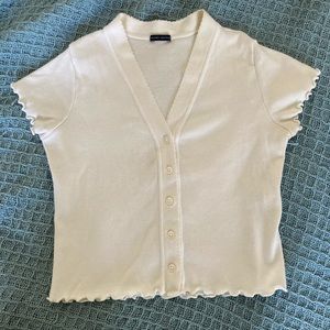 Brandy Melville Paige Ruffle Top